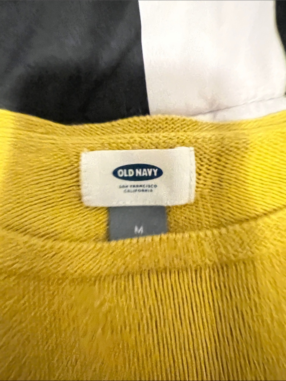 Old Navy Women's Yellow Crewneck Sweater - Picture 2 of 2